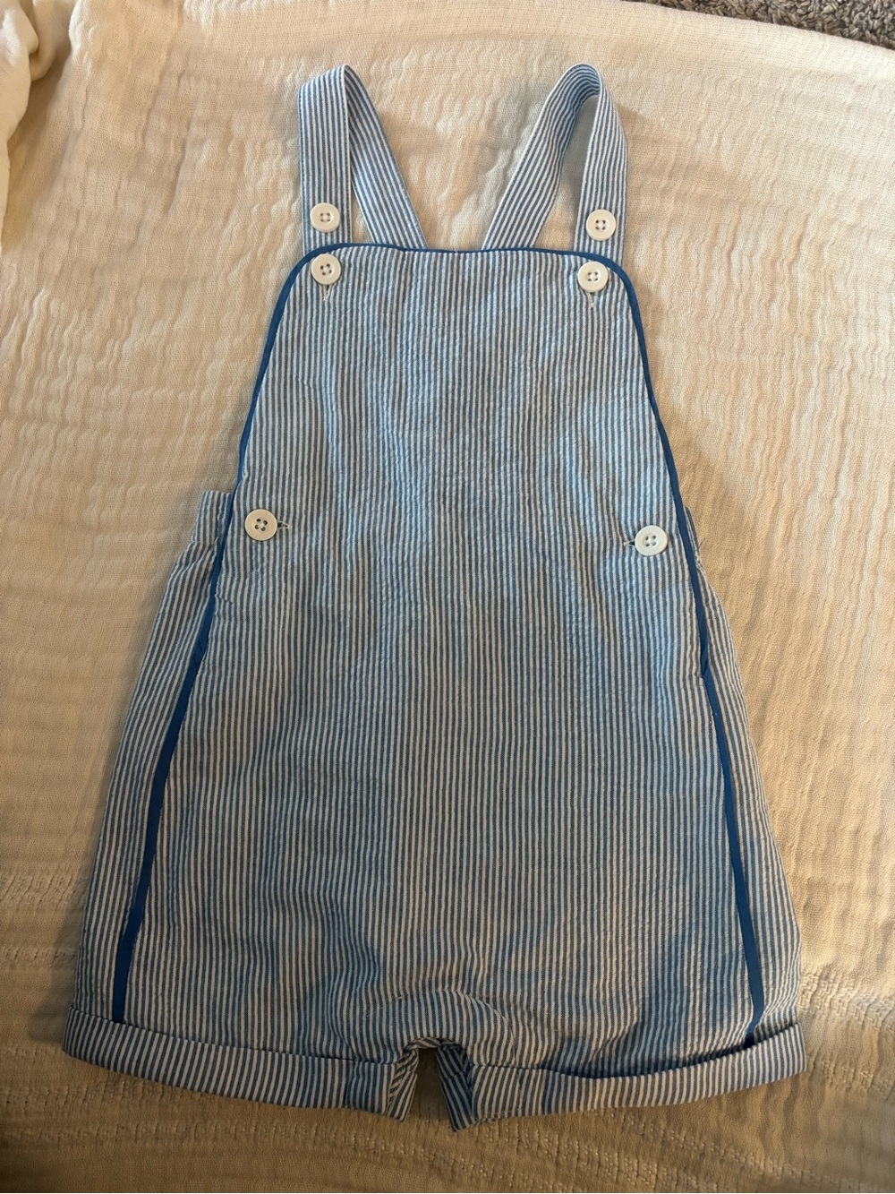 Baby Boden seersucker overalls 18-24 months